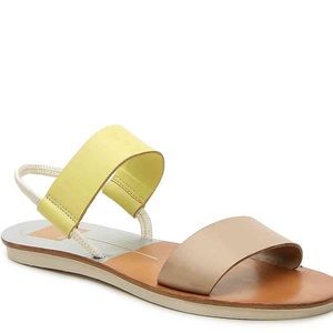 NWOT Lemon Lime & Nude Neily Slingback Sandal DV